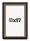 Modern Shadow Box 1" Depth Brown Picture Frame - UV Acrylic, Backing, Hanging Hardware